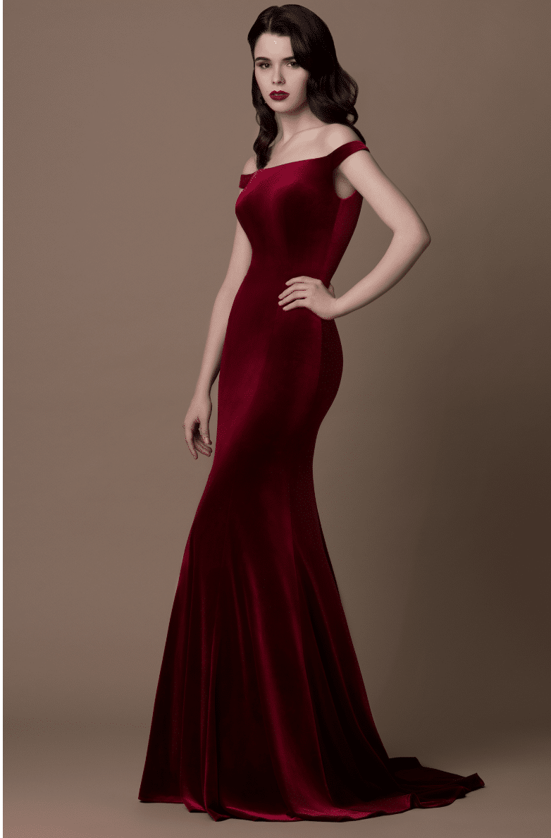 Gino Cerrutti Red Velvet Gown