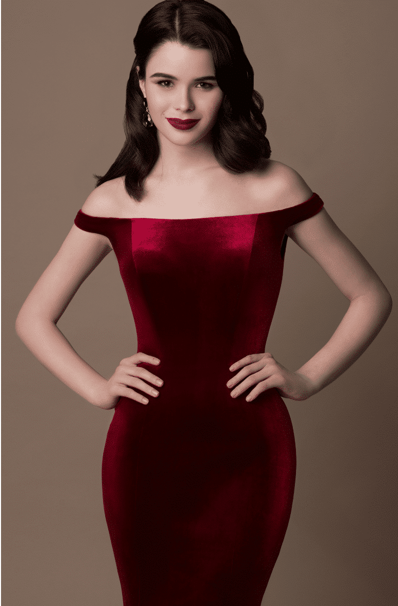 Gino Cerrutti Red Velvet Gown