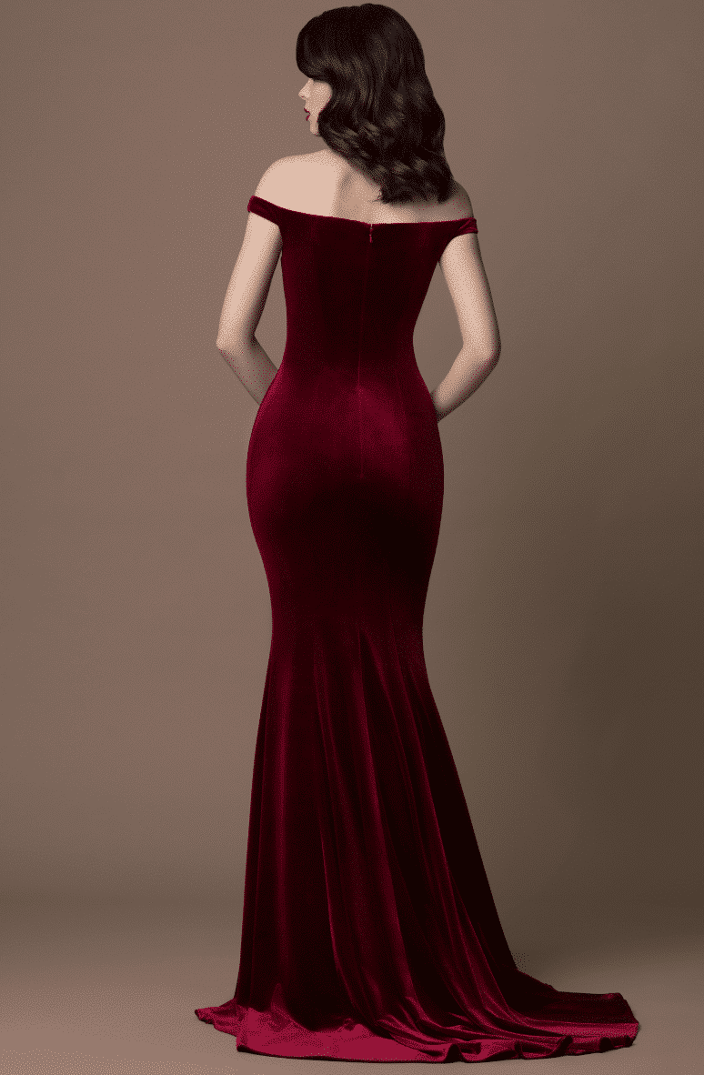 Gino Cerrutti Red Velvet Gown