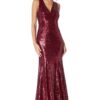 Burgundy-Sequin-debs-dress-Alila-Boutique-City-Goddess