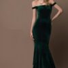 Gino-Cerutti-Green-Velvet-Fishtail-Debs-dress-Alila-boutique
