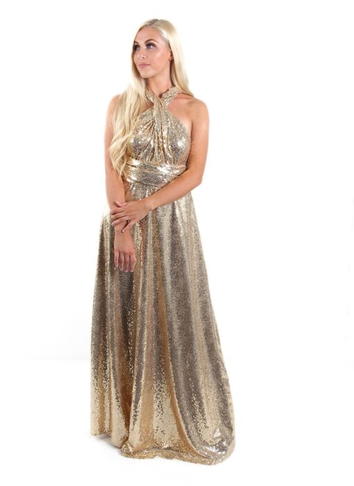 Sequins-Bridesmaids-Multiway-Goddess-By-Nature-Gold-Champagne-Alila-Bridal