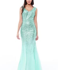 DR627-Mint-sequin-and-chiffon-debs-bridesmaids-dress-Alila-boutique-bridal