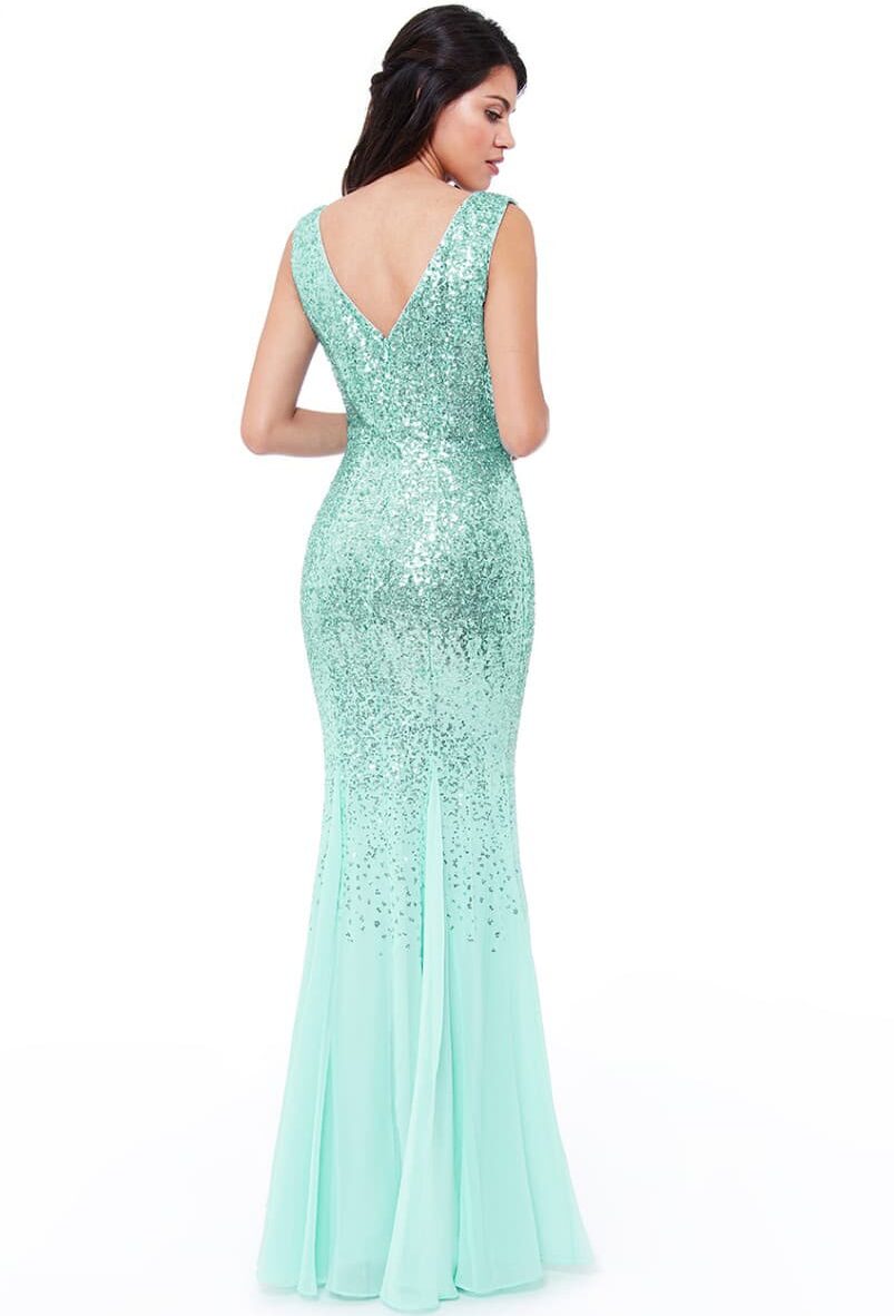 DR627-Mint-sequin-and-chiffon-debs-bridesmaids-dress-Alila-boutique-bridal