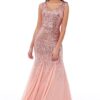 DR627-Rose-Gold-sequin-and-chiffon-debs-bridesmaids-dress-Alila-boutique-bridal-Dublin