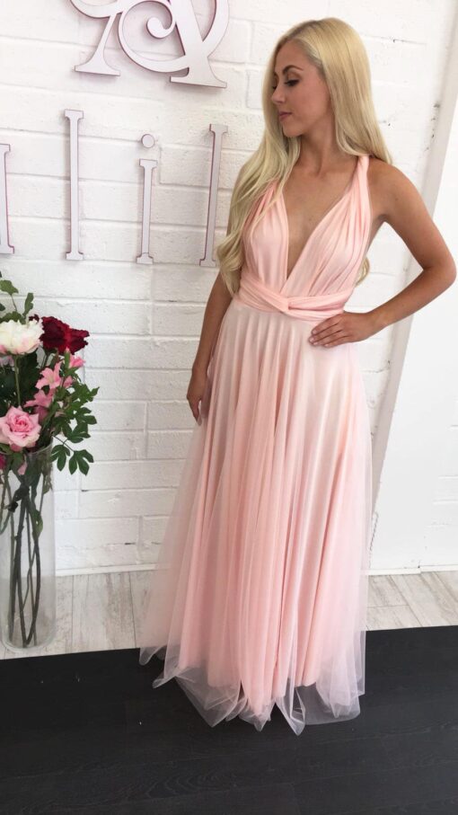 GODDESS BY NATURE SWEET BLUSH TULLE MULTIWAY