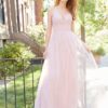 Hayley Paige Dusty Rose English net A-line sweetheart gown