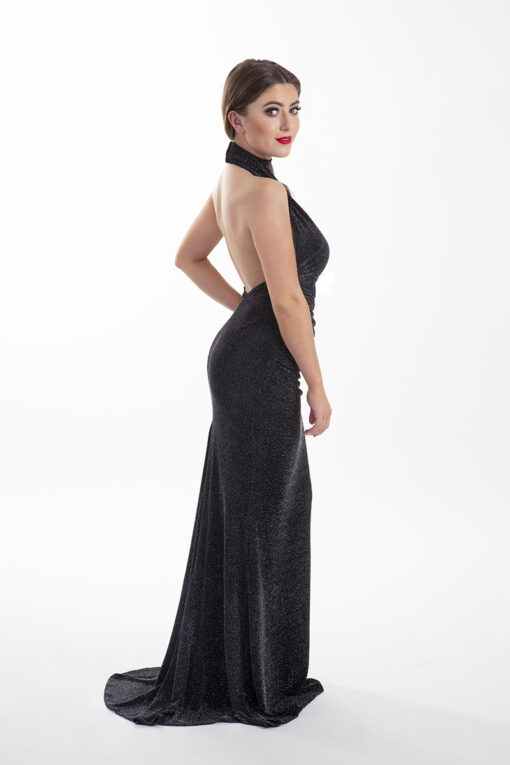 Chloe-Ormond-Black-Glitter-Low-Back-Debs-Dress-Alila-Boutique