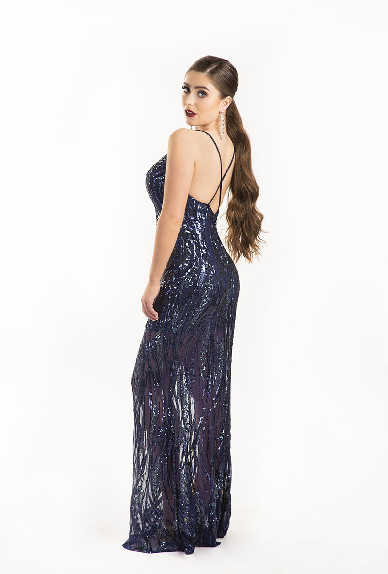 Chloe-Ormond-Navy-Sheer-Sequin-Strappy-back-Debs-Dress-Alila