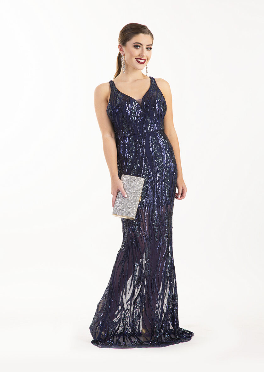 Chloe-Ormond-Navy-Sheer-Sequin-Strappy-back-Debs-Dress-Alila