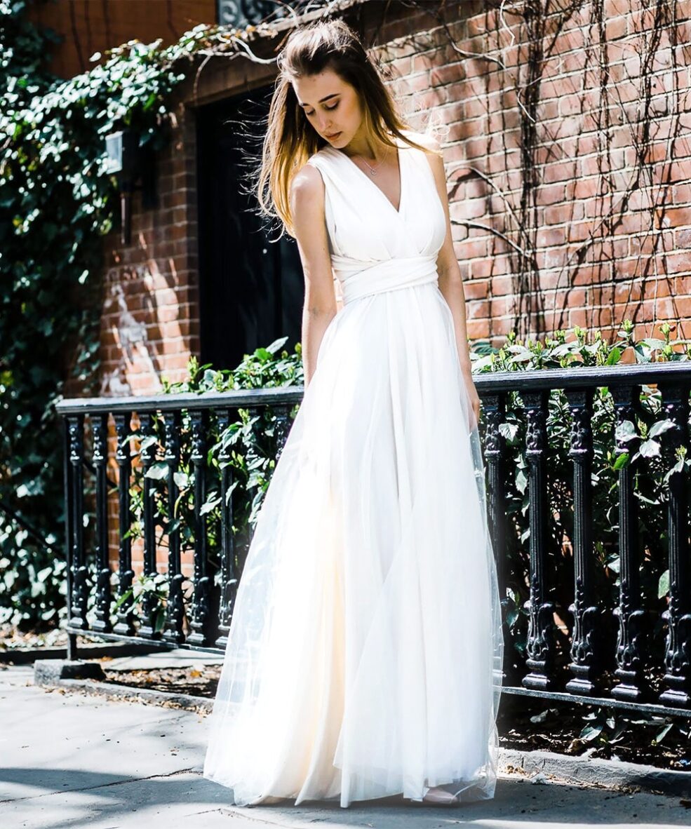Alternative view of Goddess By Nature Ivory Signature Tulle Multiway Gown