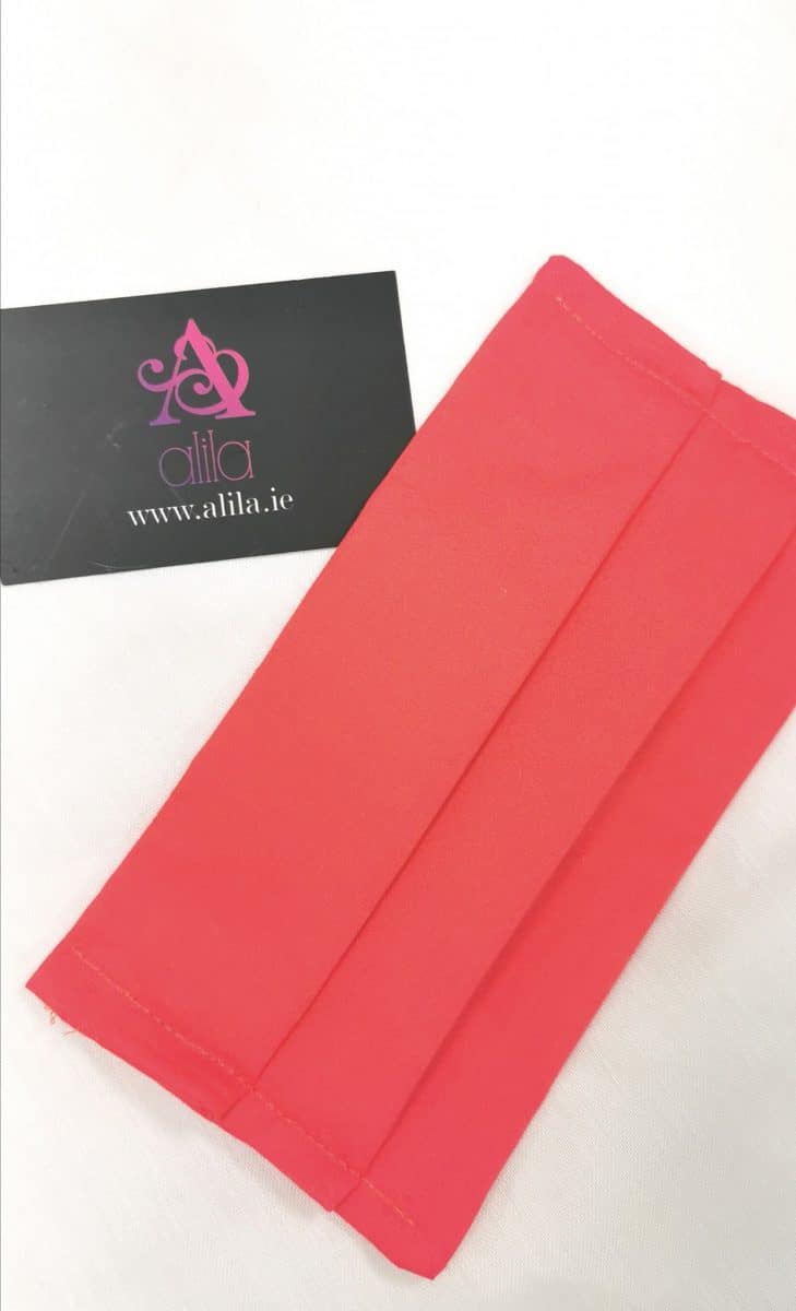 Childrens' Orange Cotton Face Covering Alila