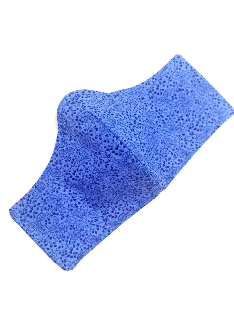 Blue-leaf-patterned-cotton-fashionable-face-covering-Alila