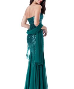 Emerald-Green-Strapless-Sequin-Chiffon-Debs-Dresses-Alila-Ireland