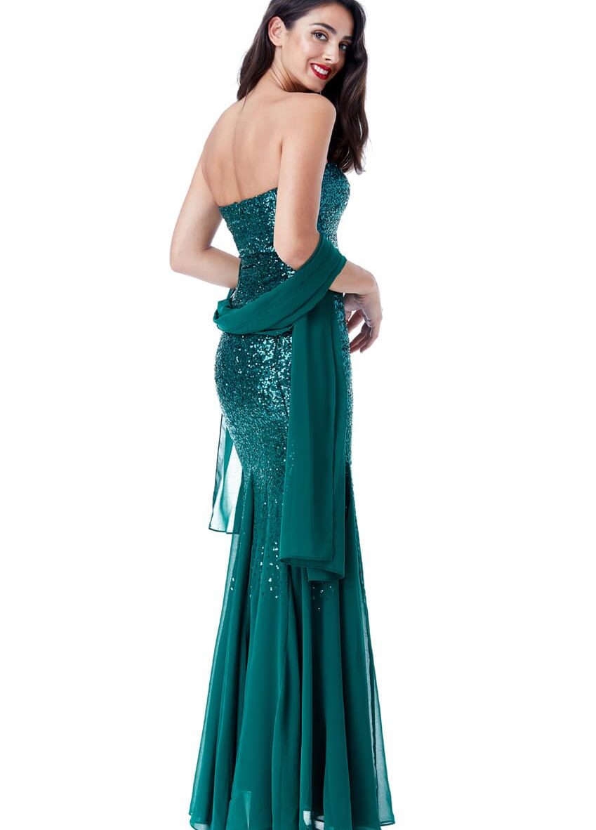 Emerald-Green-Strapless-Sequin-Chiffon-Debs-Dresses-Alila-Ireland