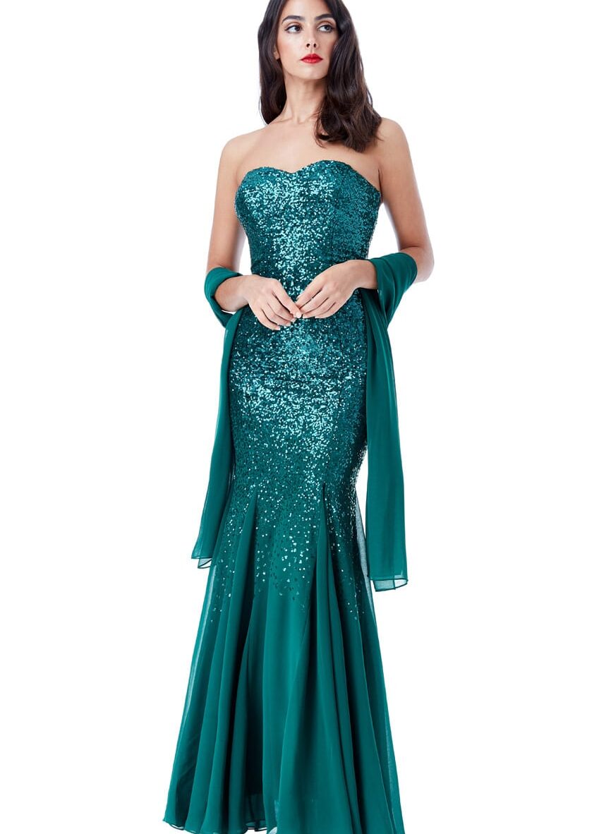 Emerald-Strapless-Sequin-Chiffon-Debs-Dresses-Alila-Ireland