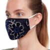 Navy-floral-sequin-face-mask-ladies-face-covering Alila