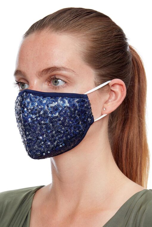 Navy-sequin-face-mask-ladies-face-covering Alila