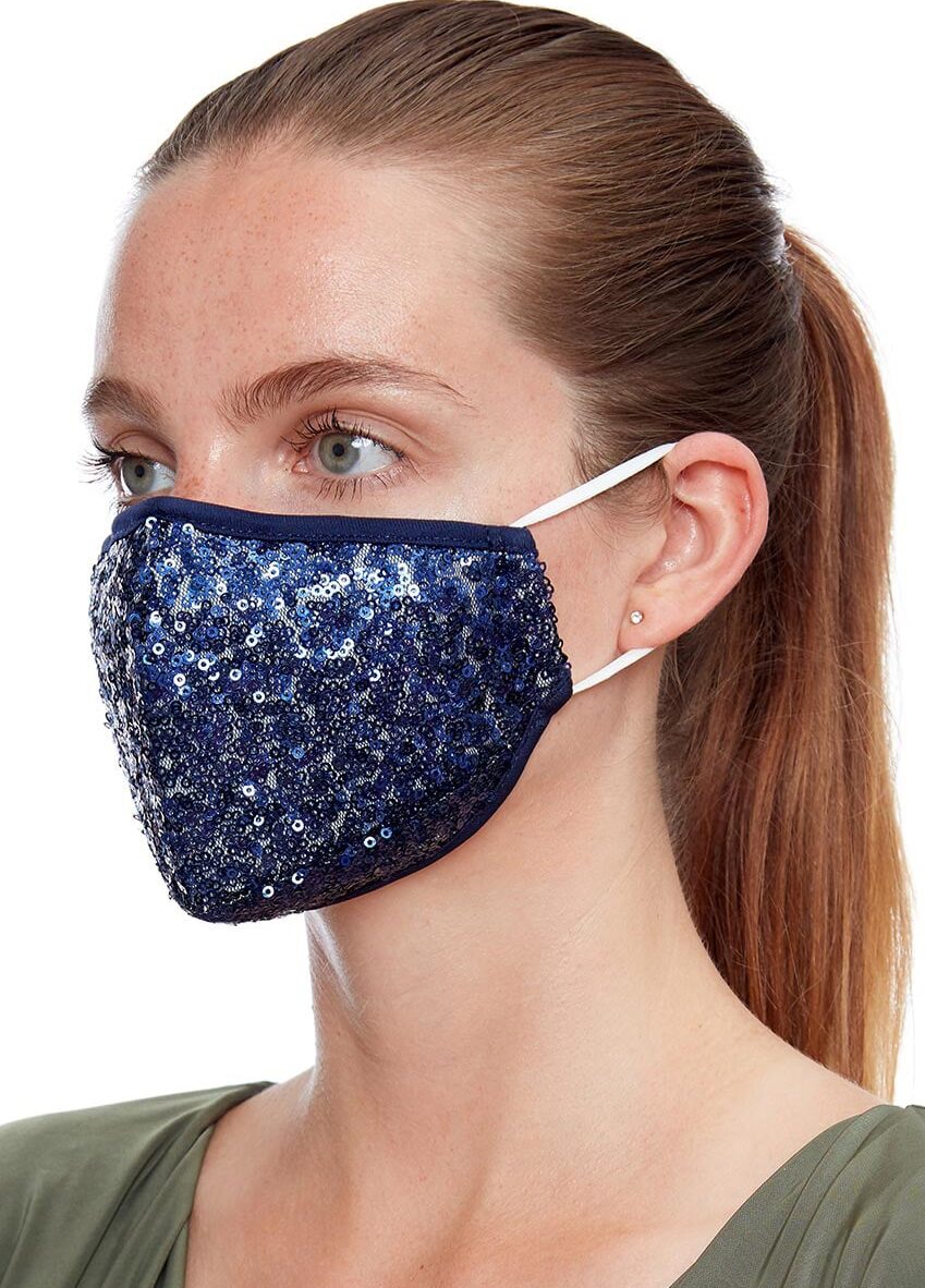 Navy-sequin-face-mask-ladies-face-covering Alila