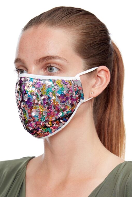 Rainbow-sequin-face-mask-ladies-face-covering Alila