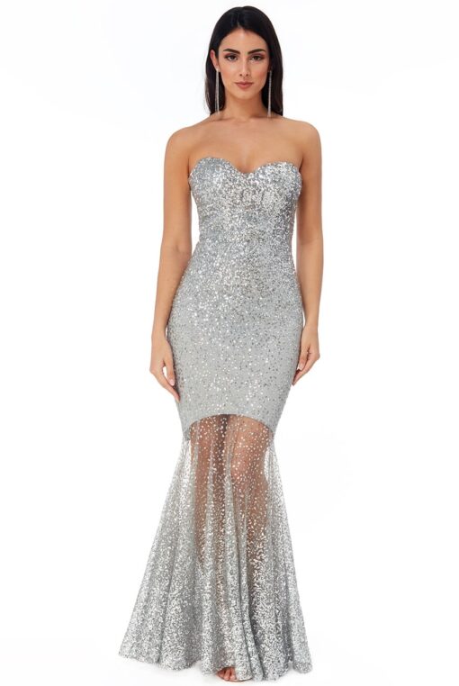 Silver-Sequin-Fishtail-sheer-debs-dress-Alila-Boutique-ireland