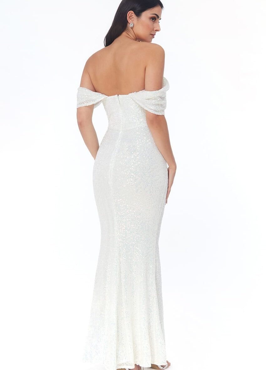 White-Iridescent-Strapless-bardot-Debs-Dresses-Alila-Ireland