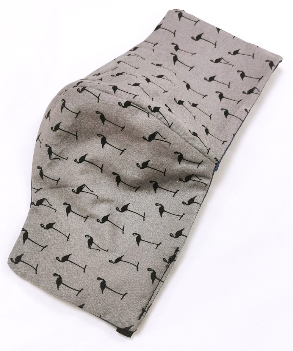 Grey-Flamingo-Cotton-Face-Mask-Covering-Alila