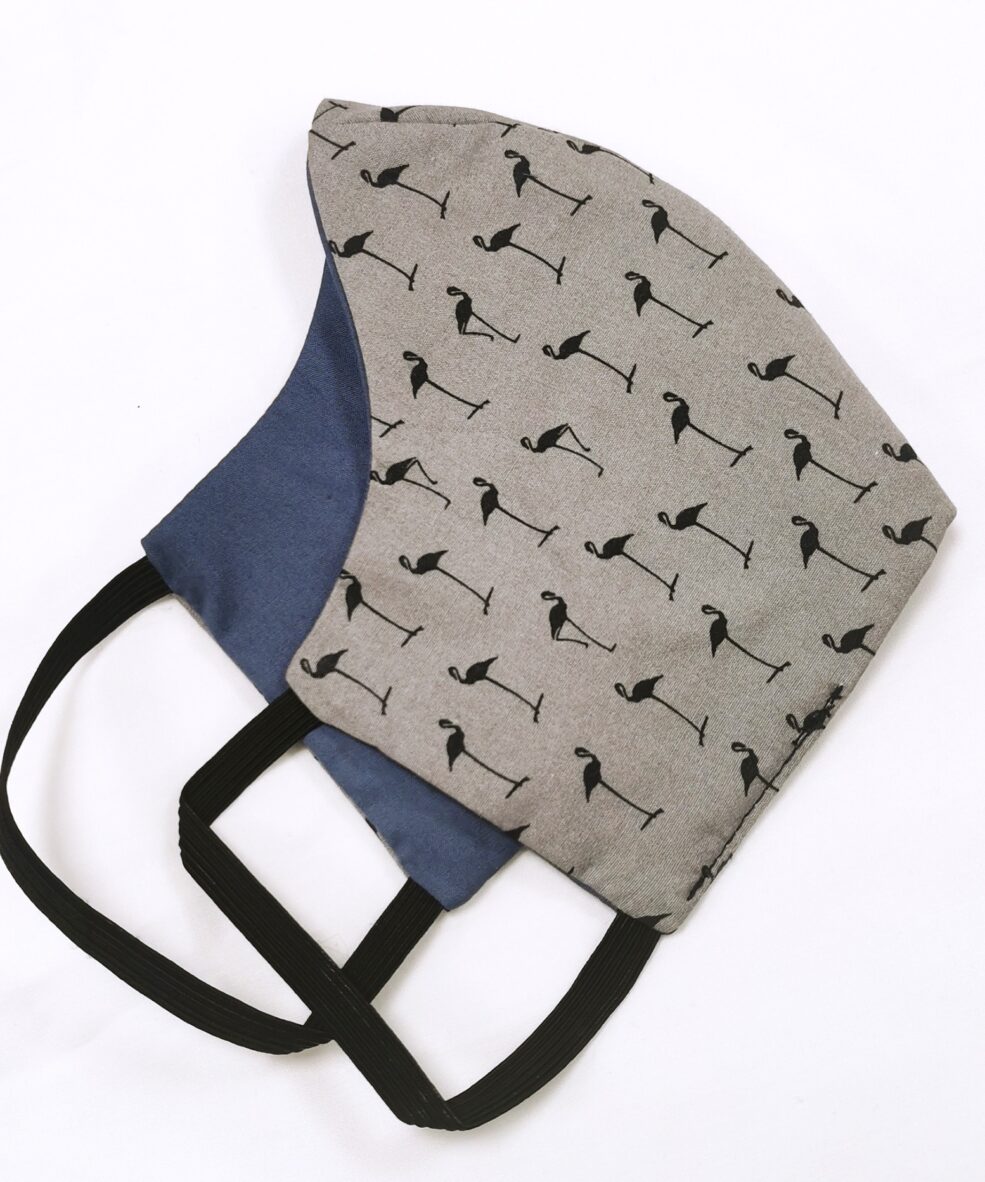Grey-Flamingo-Cotton-Face-Mask-Covering-Alila