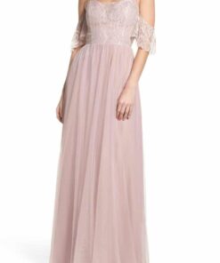 Hayley Paige English net and lace A-Line Gown