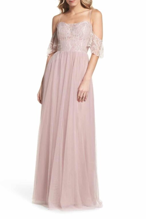 Hayley Paige English net and lace A-Line Gown
