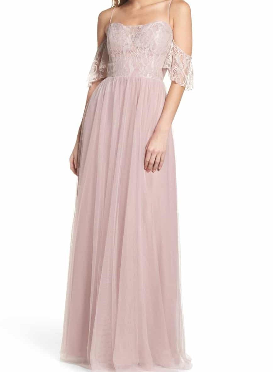 Hayley Paige English net and lace A-Line Gown
