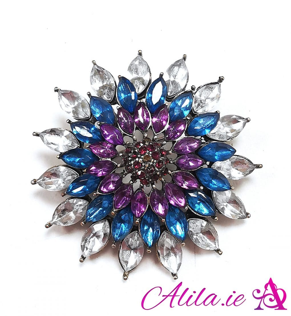 Clear,-purple-and-aqua-crystal-brooch-Alila