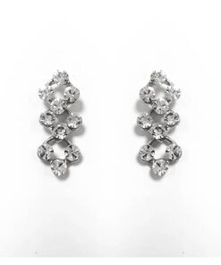 Delicate Crystal Linked Earrings