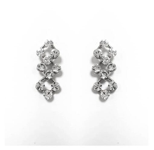 Delicate Crystal Linked Earrings