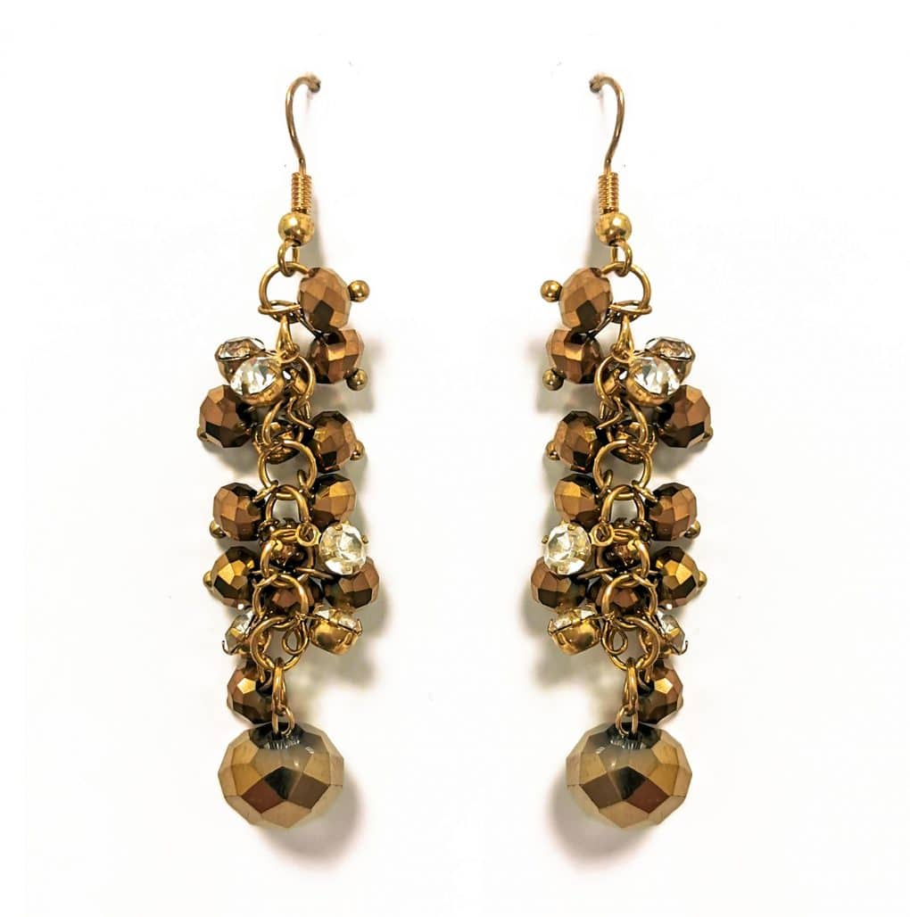 Gold-Bronze-bead-and-crystal-earrings-Alila