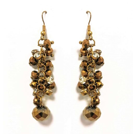 Gold-Bronze-bead-and-crystal-earrings-Alila