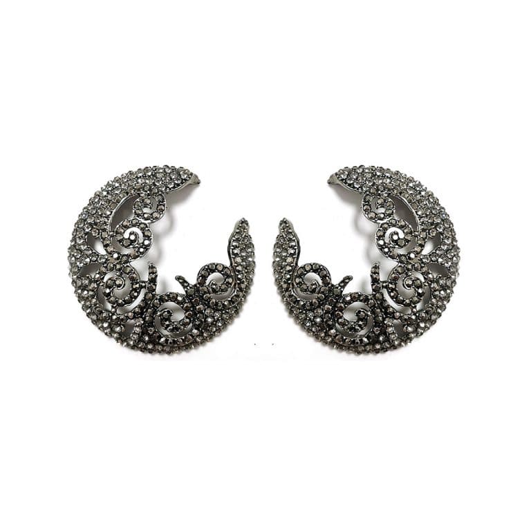 Grey-Crystal-Antique-Circle-Earrings-Alila-Irish-boutique