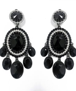 Large-Black-and-crystal-clip-on-earrings-Alila-Irish