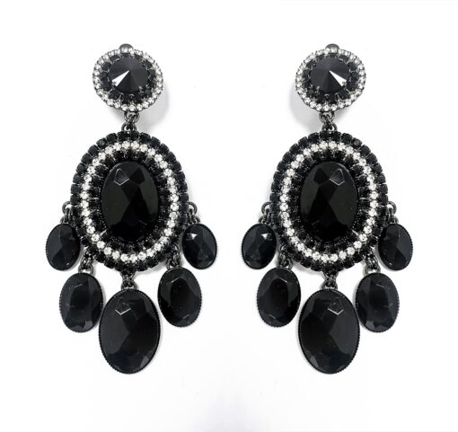 Large-Black-and-crystal-clip-on-earrings-Alila-Irish