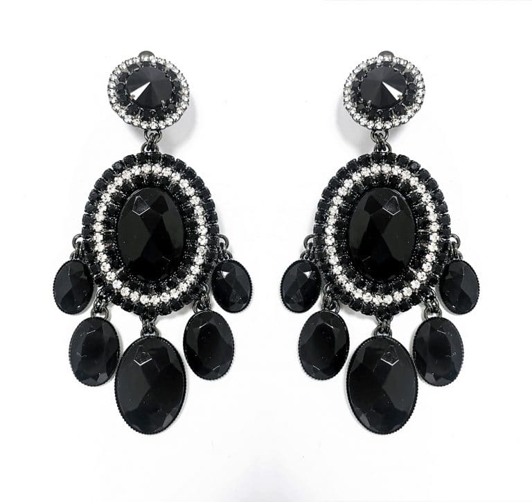Large-Black-and-crystal-clip-on-earrings-Alila-Irish