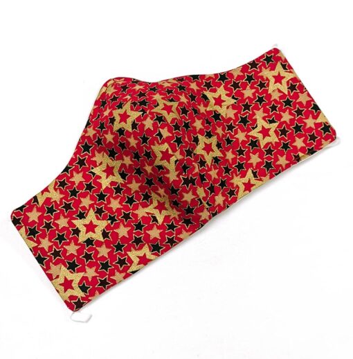 Red-Stars-Christmas-Face-Mask-Ladies Alila Irish