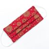 Red-and-Gold-Christmas-Pattern-Children's-face-covering Alila Irish