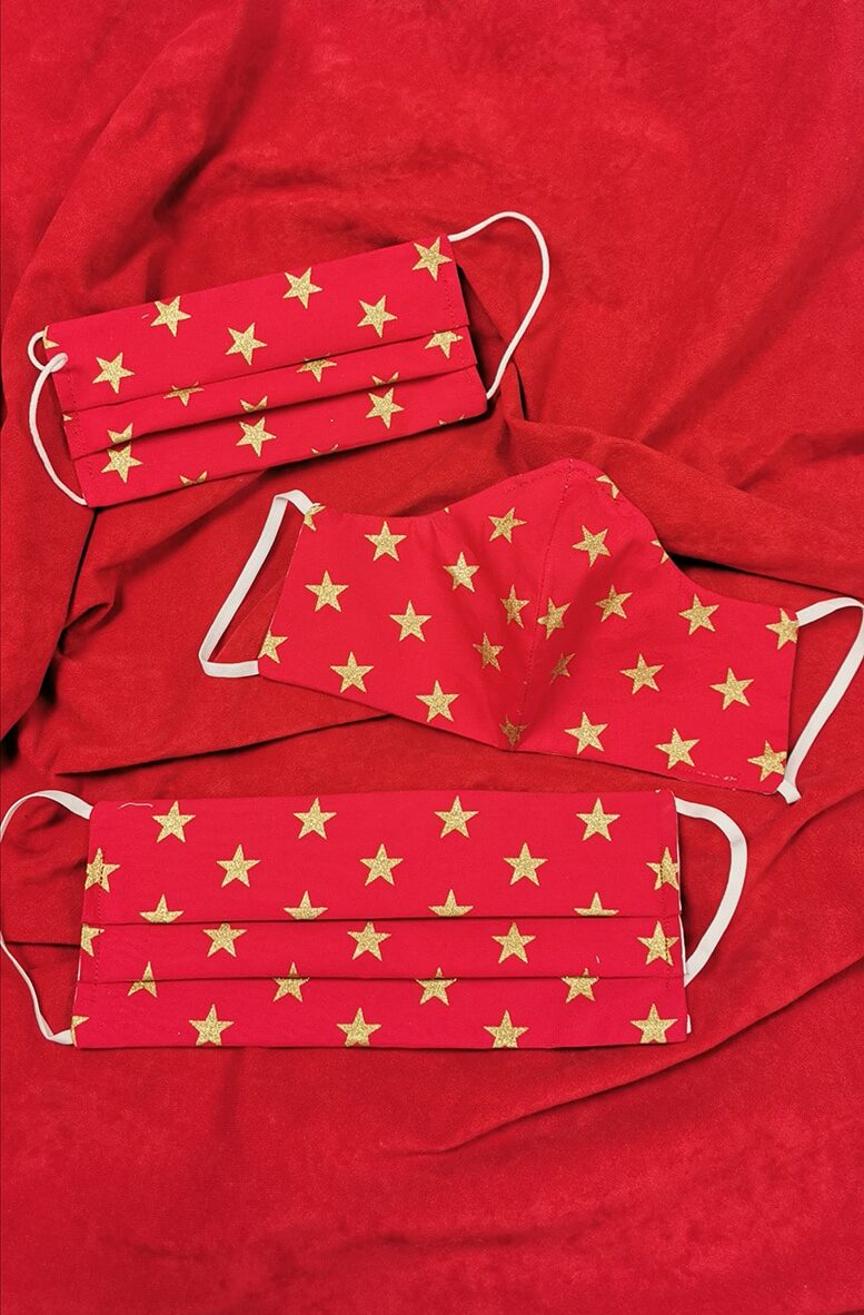 Red-and-Gold-Star-Christmas-Face-masks-Alila