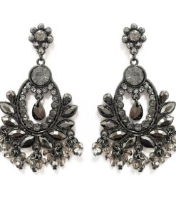 Vintage-style-grey-crystal-chandelier-earrings-Alila-Ireland